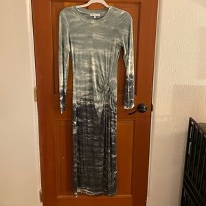 Revolve Young, Fabulous and Broke tie dye front knot dress